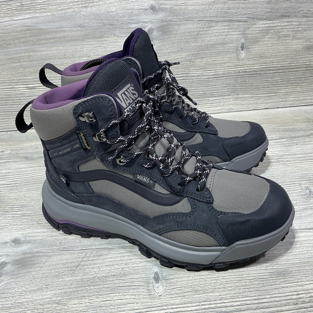 Vans MTE Crestline Waterproof Boots Dark Gray VN000CVQBFB Women's 8.5 Mens 7 NEW
